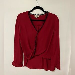 L’agence Lace Trim Blouse
